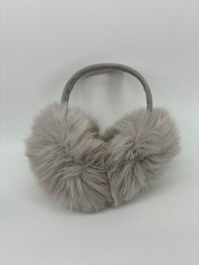 Elegant Gray Faux Fur Earmuffs